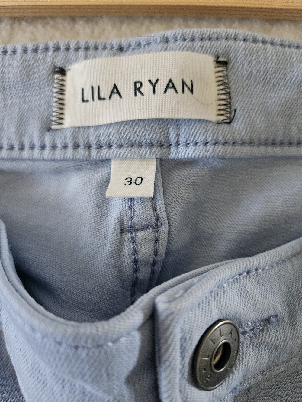 Lily Ryan Light Blue Women's Pants Size 30 - Picture 3 of 7